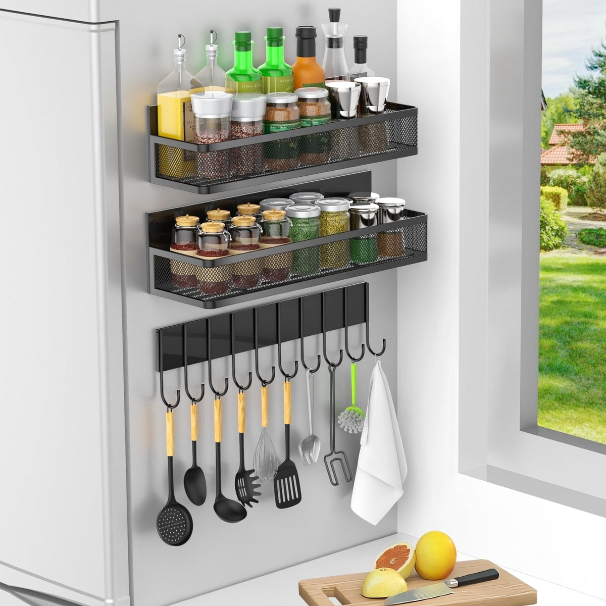 Magnetic Refrigerator Spice Rack