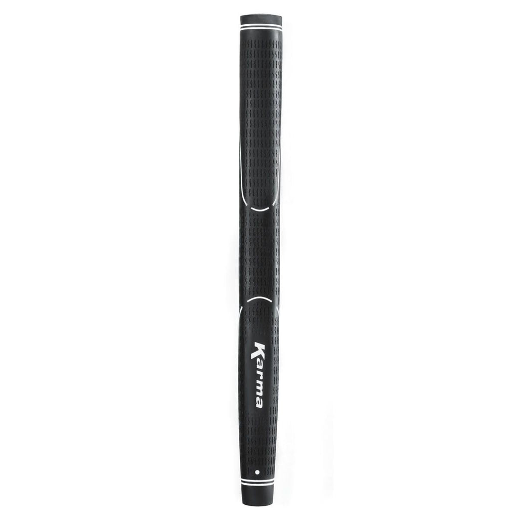 Karma Velour Standard Putter Grip, Black with White Logo