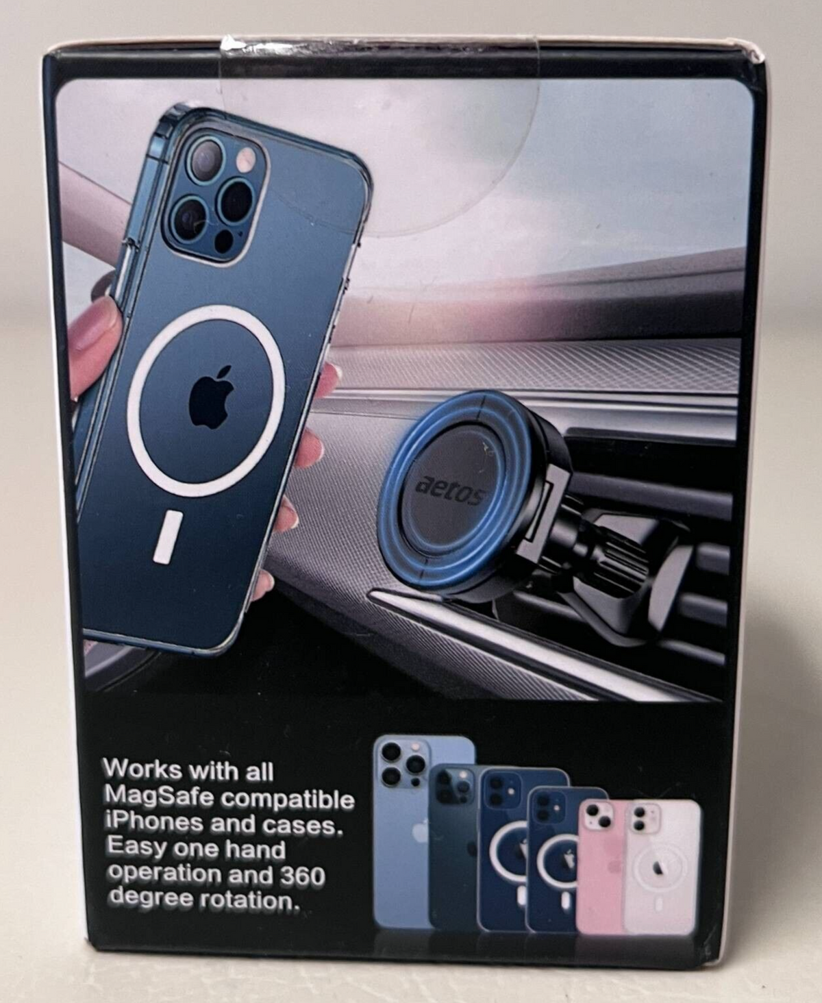 Aetos 3 in 1 Air Vent Cell Phone Mount, MagSafe Compatible