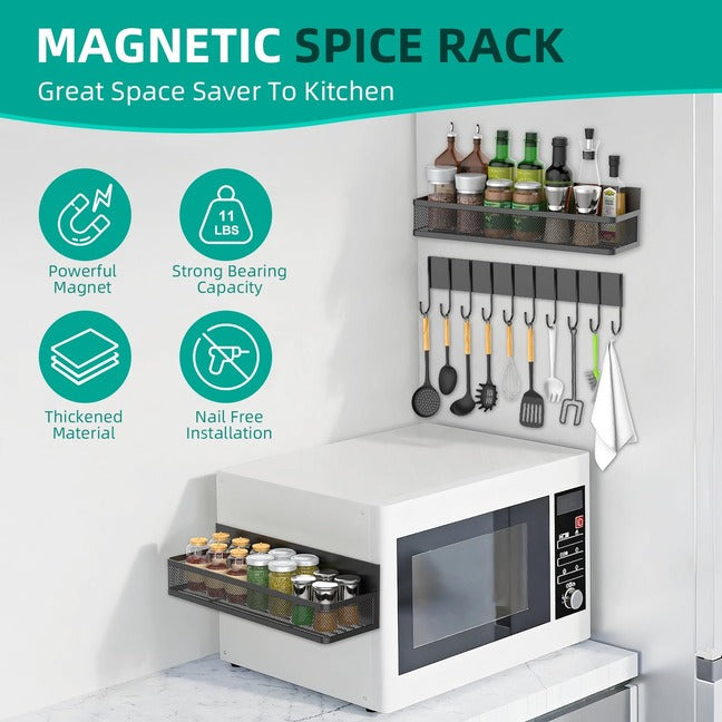 Magnetic Refrigerator Spice Rack