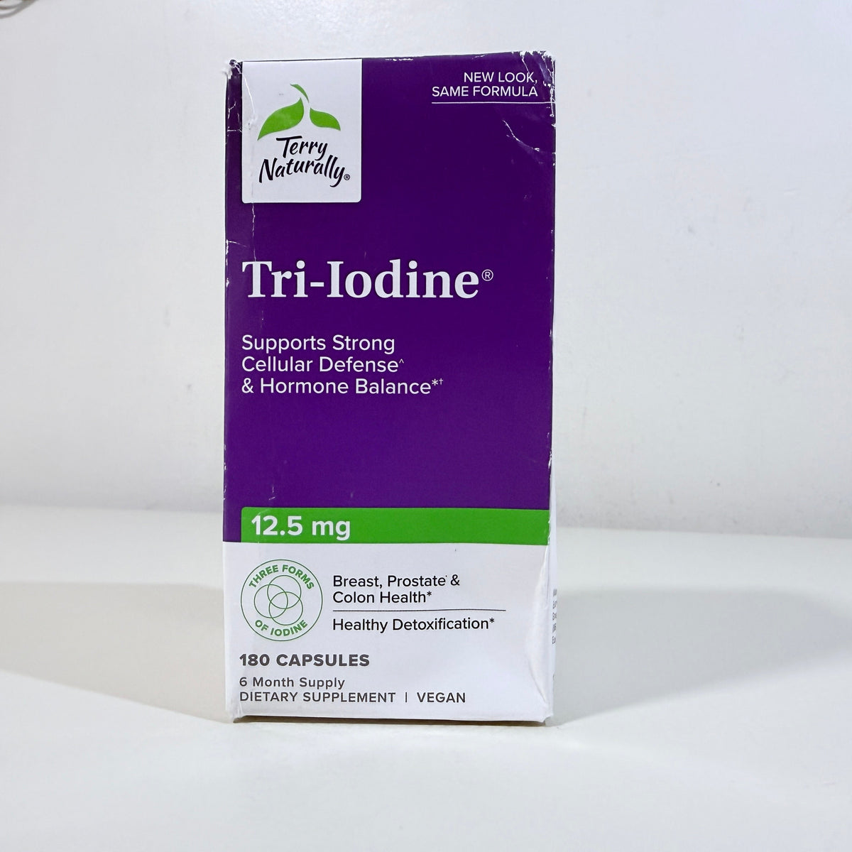 Terry Naturally Tri-Iodine 12.5 mg, 180 Capsules, EXP 09/2028