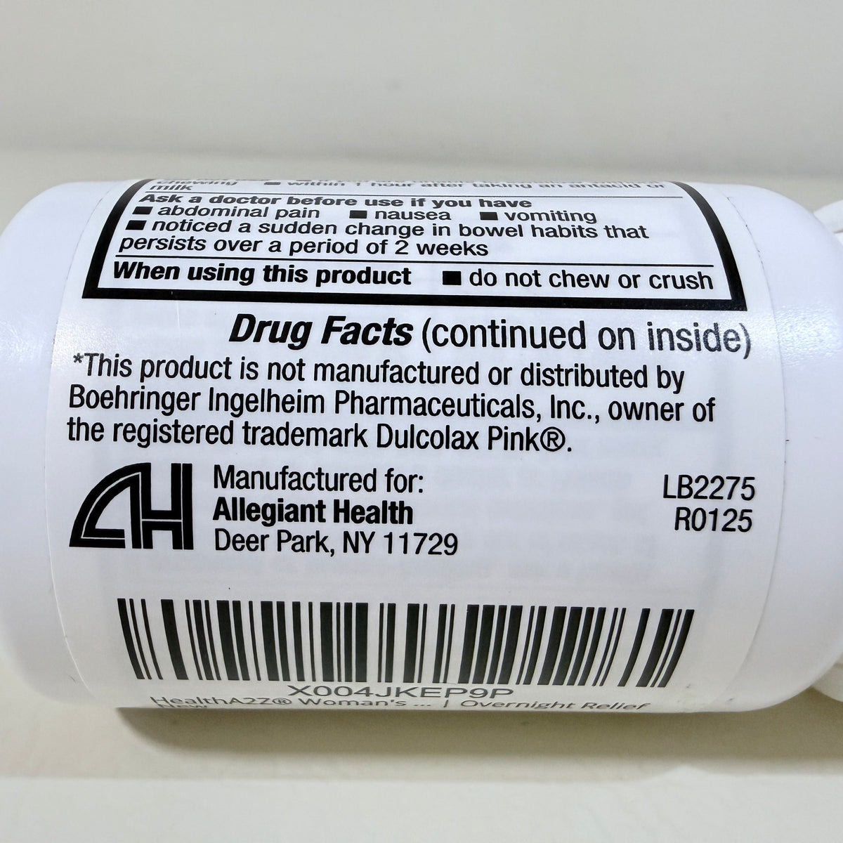 HealthA2Z Women's Laxative Bisacodyl 5 mg, 250 Tablets, EXP 02/2028