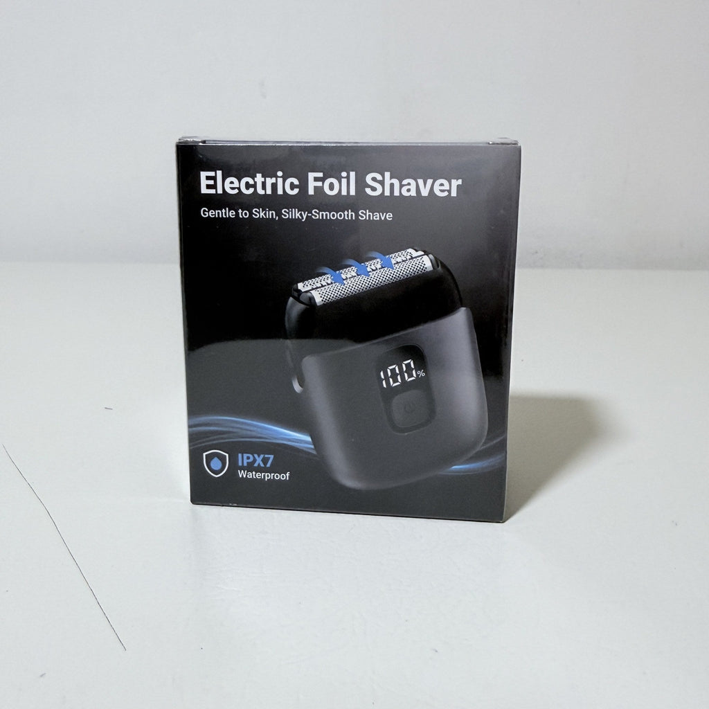 Electric Foil Shaver, Rechargeable, IPX7 Waterproof, Gray
