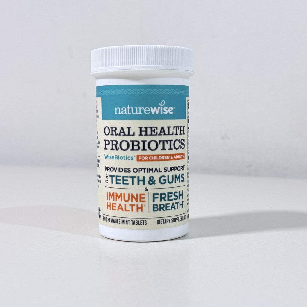 NatureWise Oral Health Probiotics, 60 Mint Chewables, BB 11/2027