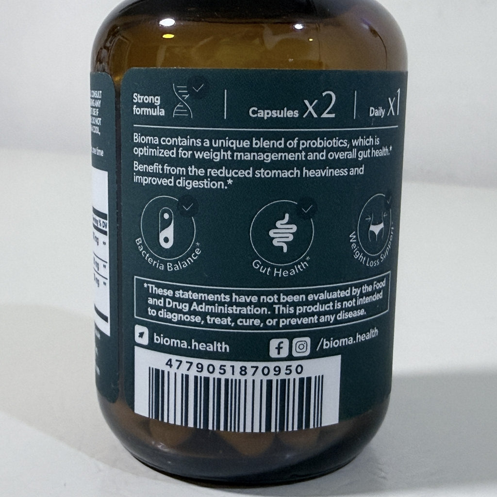 Bioma Probiotics, 60 Vegan Capsules, Exp 02/2027