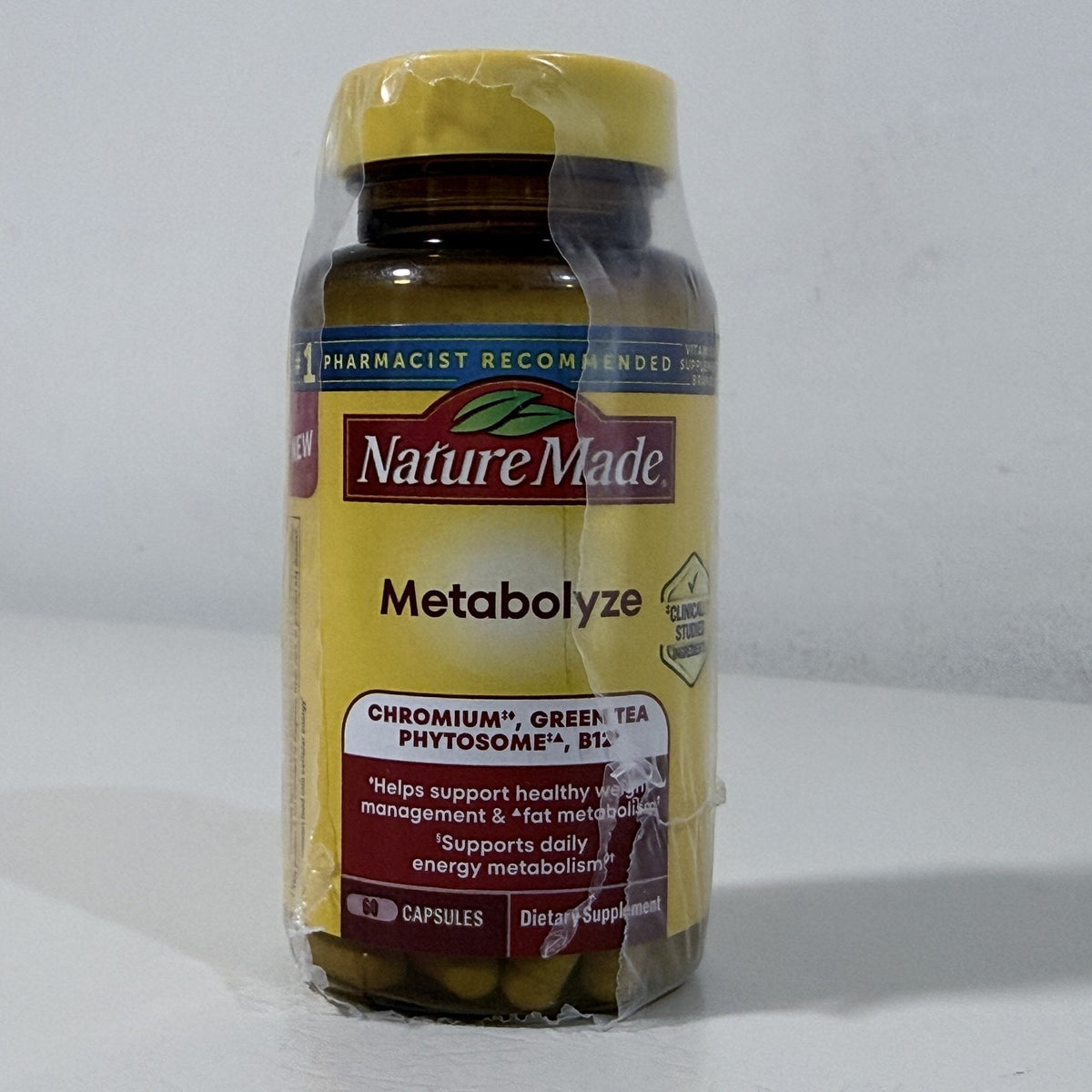 Nature Made Metabolyze, Chromium & Green Tea, 60 Capsules, Exp 02/2028