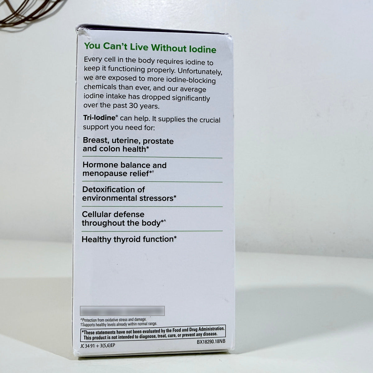 Terry Naturally Tri-Iodine 12.5 mg, 180 Capsules, EXP 09/2028