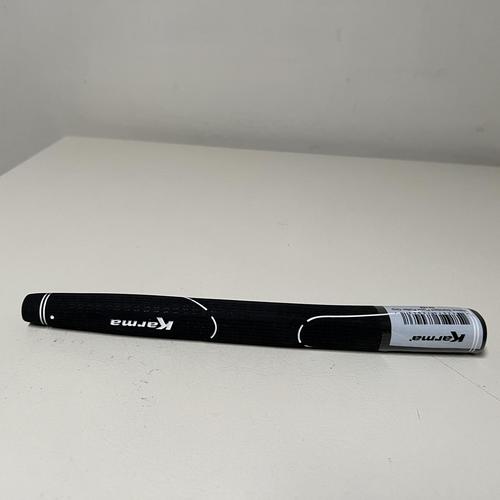 Karma Velour Standard Putter Grip, Black with White Logo