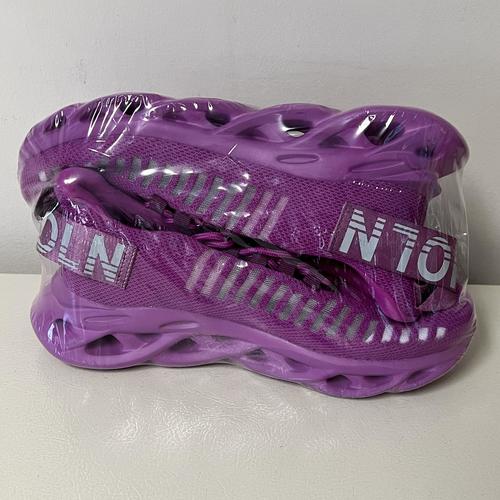 Men's Slip On Breathable Walking Shoes, Lightweight, US 8, Purple