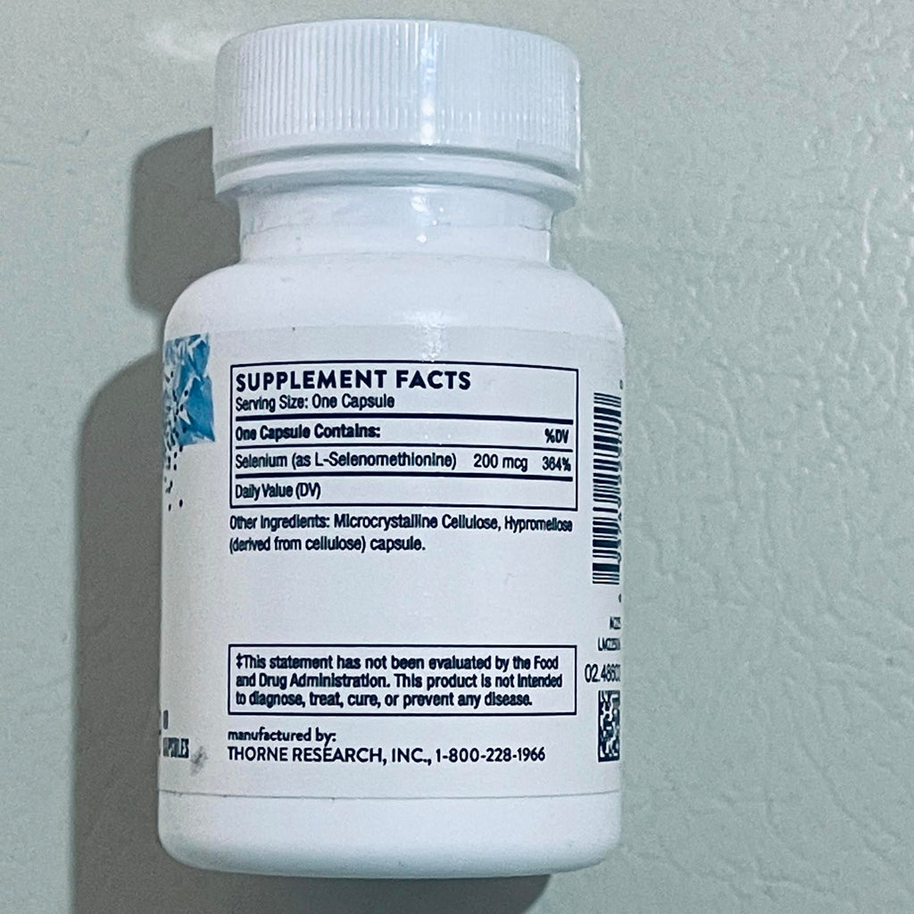 Thorne Selenium 200 mcg Dietary Supplement EXP 7/2027