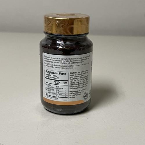 Bee and You Royal Jelly Tablets, Propolis & Bee Pollen, 60ct EXP 12/26