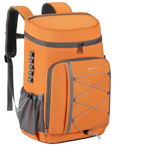 35 Can Backpack Cooler, Leakproof Insulated, Camping, Orange