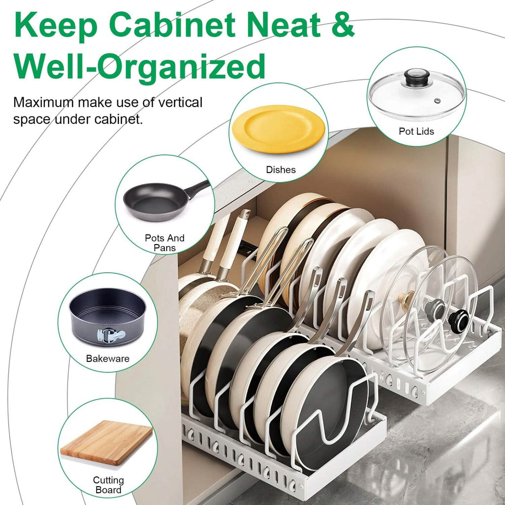 Pull-Out Pots & Pans Organizer