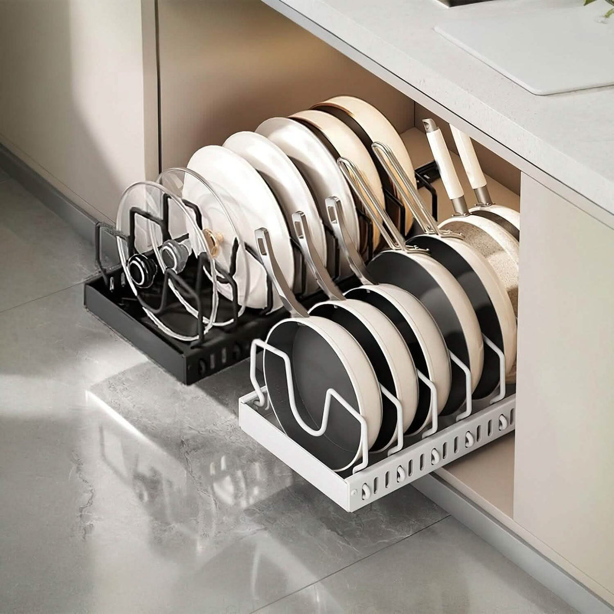 Pull-Out Pots & Pans Organizer